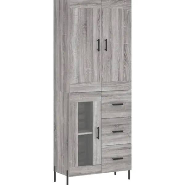 vidaXL Skåp>Högskåp Sonoma 69,5x34x180 cm konstruerat trä