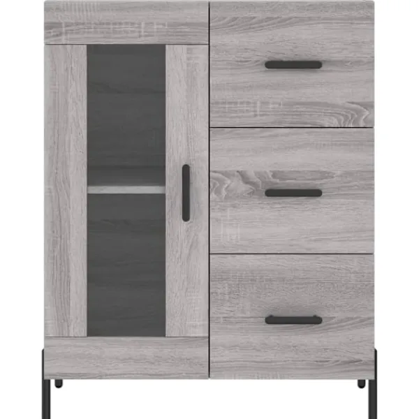 vidaXL Skåp>Högskåp Sonoma 69,5x34x180 cm konstruerat trä