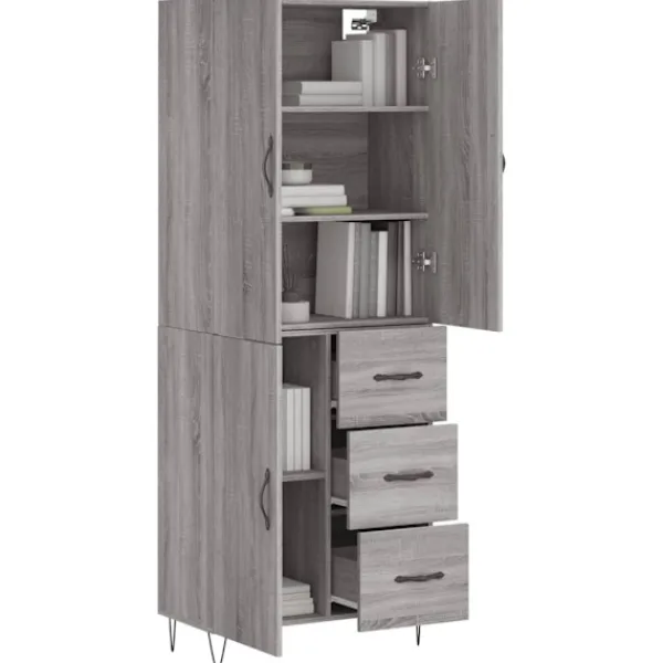 vidaXL Skåp>Högskåp Sonoma 69,5x34x180 cm konstruerat trä