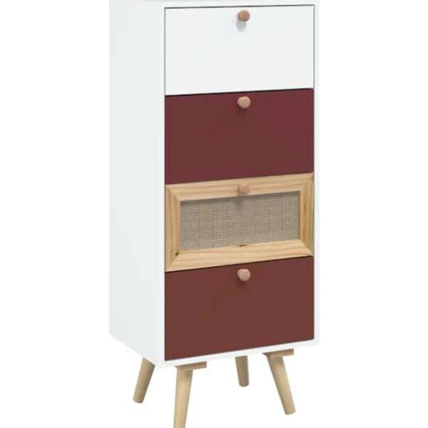 vidaXL Byråer>Högskåp med lådor 40x30x95 cm konstruerat trä