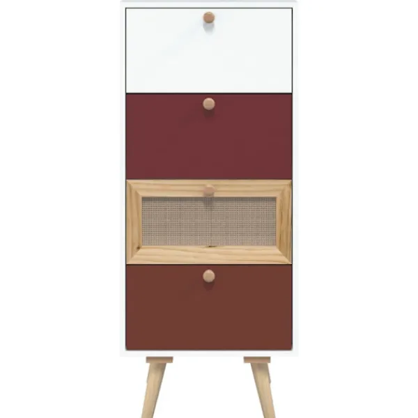 vidaXL Byråer>Högskåp med lådor 40x30x95 cm konstruerat trä