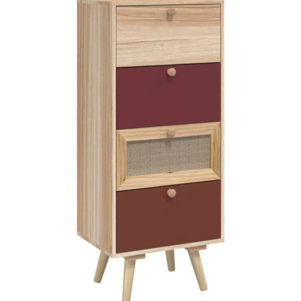 vidaXL Byråer>Högskåp med lådor 40x30x95 cm konstruerat trä