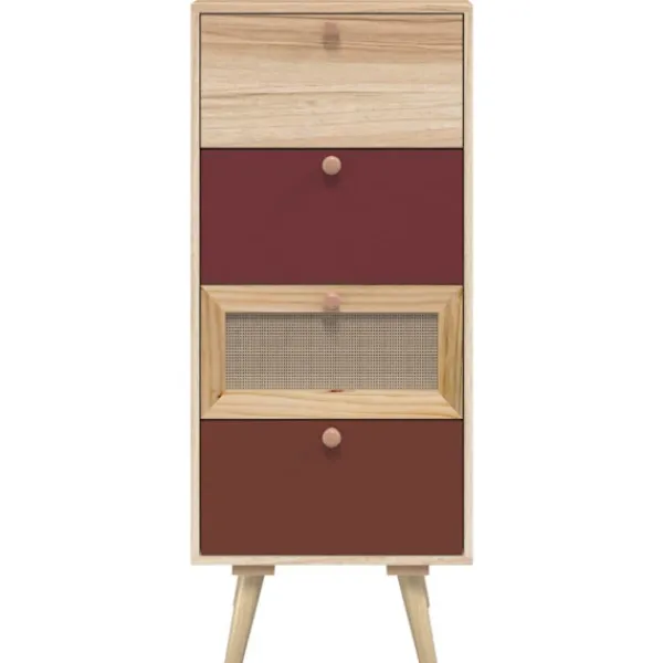 vidaXL Byråer>Högskåp med lådor 40x30x95 cm konstruerat trä