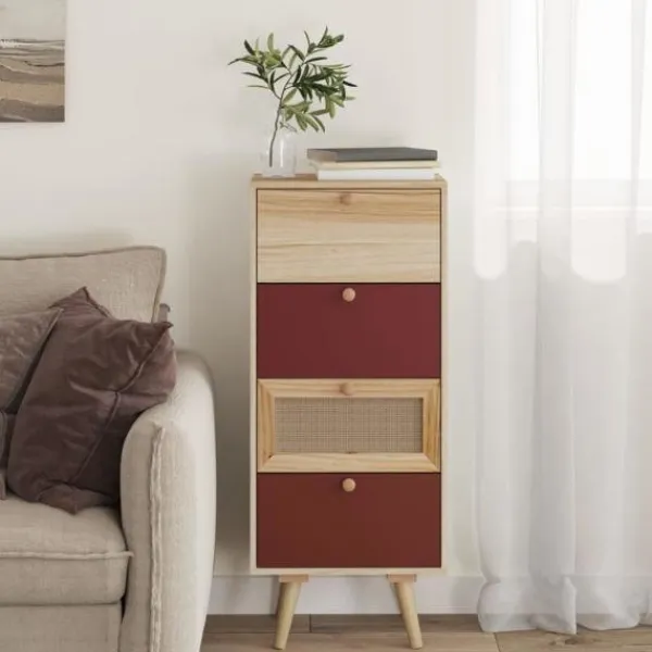vidaXL Byråer>Högskåp med lådor 40x30x95 cm konstruerat trä
