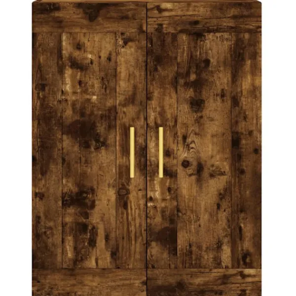 vidaXL Skåp>Högskåp rökfärgad ek 69,5x34x180 cm konstruerat trä