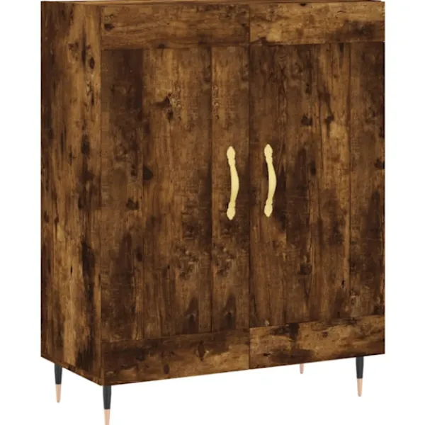 vidaXL Skåp>Högskåp rökfärgad ek 69,5x34x180 cm konstruerat trä