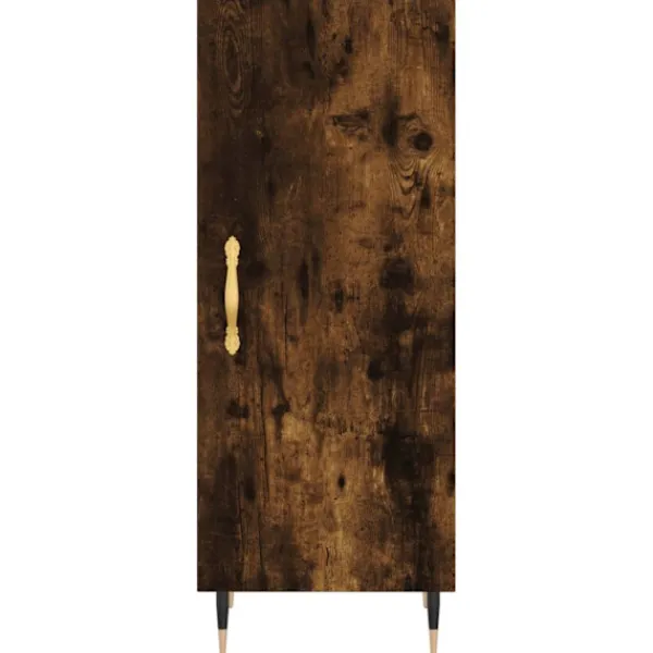 vidaXL Skåp>Högskåp rökfärgad ek 34,5x34x180 cm konstruerat trä