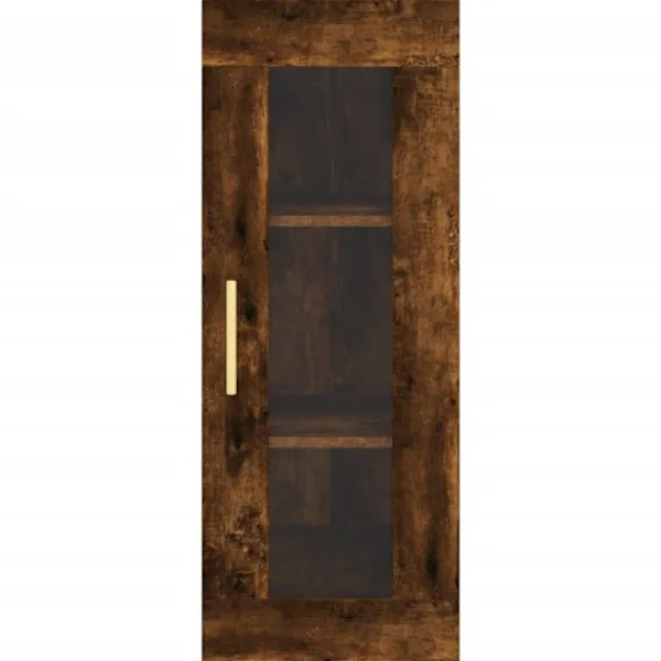 vidaXL Skåp>Högskåp rökfärgad ek 34,5x34x180 cm konstruerat trä