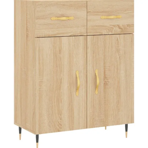 vidaXL Skåp>Högskåp sonoma-ek 69,5x34x180 cm konstruerat trä