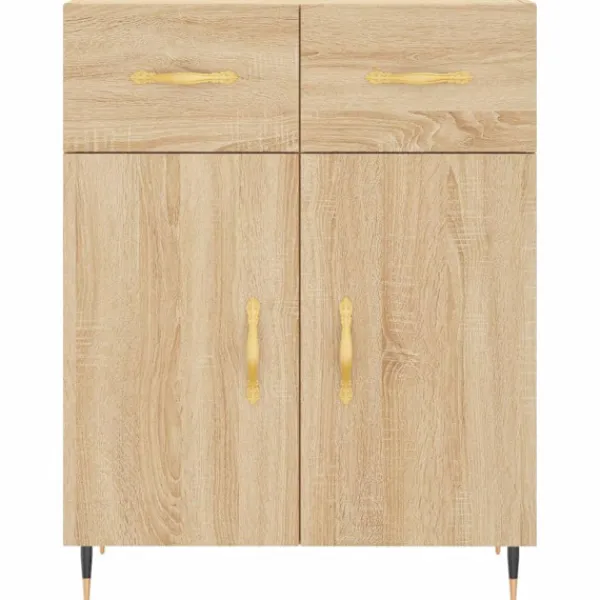 vidaXL Skåp>Högskåp sonoma-ek 69,5x34x180 cm konstruerat trä