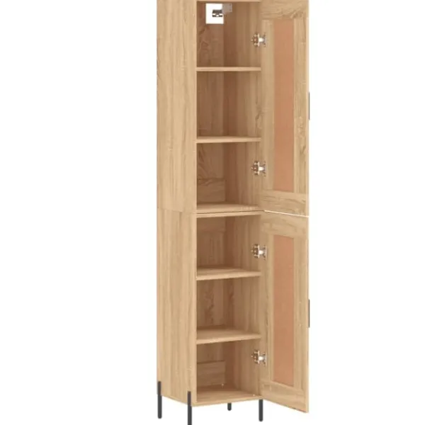 vidaXL Skåp>Högskåp sonoma-ek34,5x34x180 cm konstruerat trä