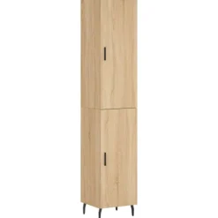vidaXL Skåp>Högskåp sonoma-ek34,5x34x180 cm konstruerat trä