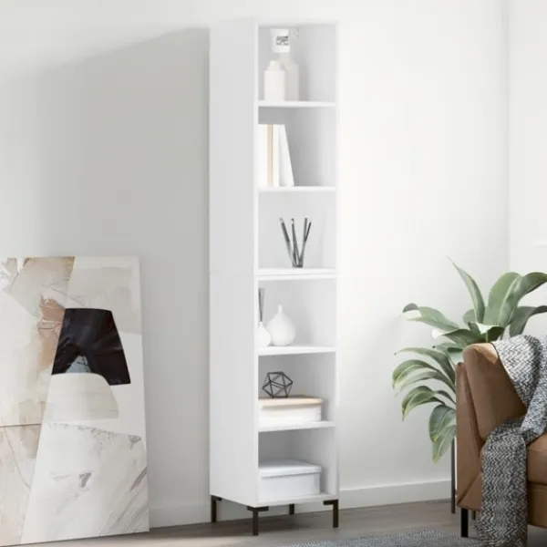 vidaXL Hyllor>Högskåp 34,5x32,5x180 cm konstruerat trä