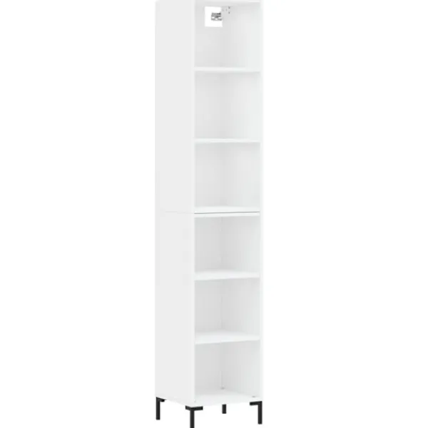 vidaXL Hyllor>Högskåp 34,5x32,5x180 cm konstruerat trä