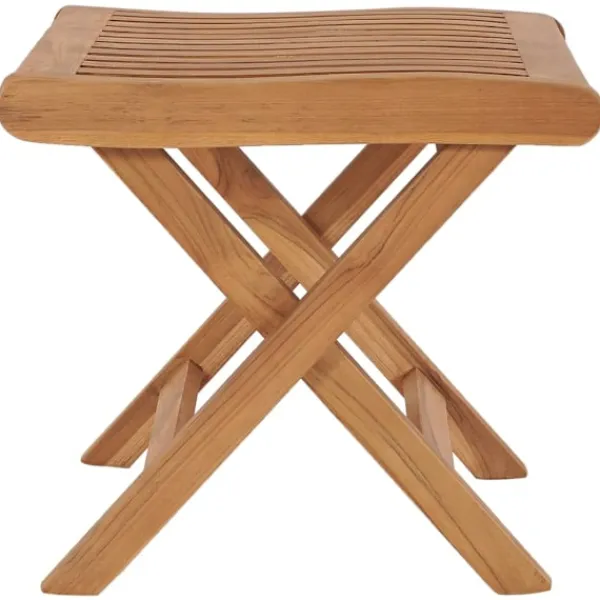 vidaXL Pallar>Hopfällbar fotpall 46,5x49x41,5 cm massiv teak