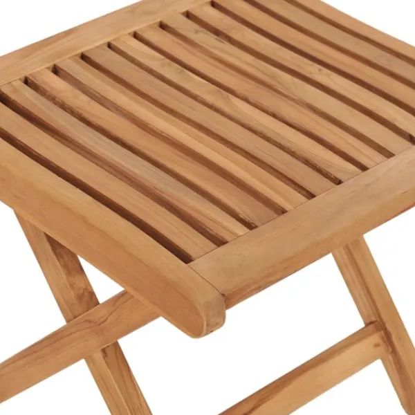 vidaXL Pallar>Hopfällbar fotpall 46,5x49x41,5 cm massiv teak