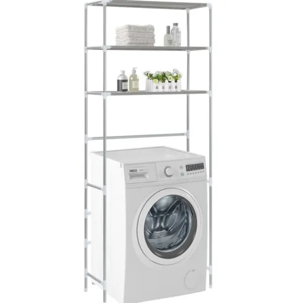 vidaXL Hyllor>Hylla för tvättmaskin med 3 hyllplan 69x28x169 cm