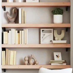 vidaXL Hyllor>Hyllplan 100x20x6 cm obehandlad massiv ek