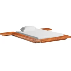 vidaXL Sängar>Japansk futonsängram massivt akaciaträ 100x200 cm
