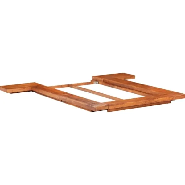vidaXL Sängar>Japansk futonsängram massivt akaciaträ 100x200 cm