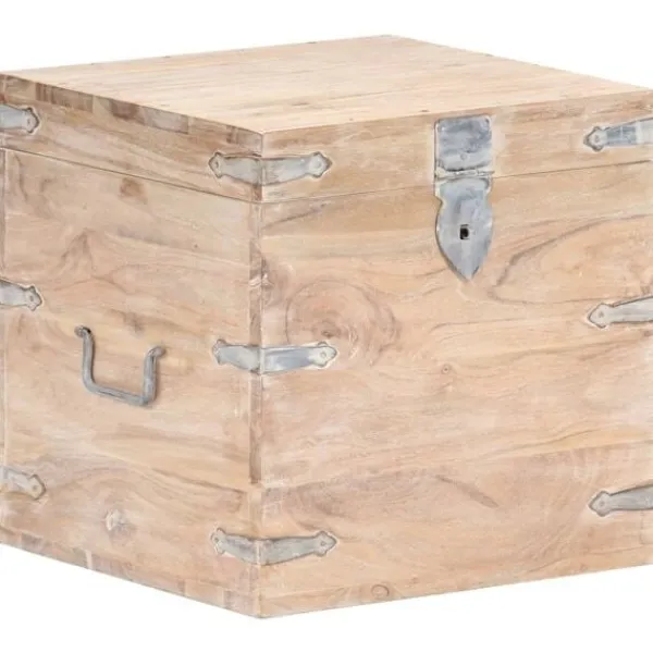 vidaXL Kistor & Koffertar>Kista 40x40x40 cm massivt akaciaträ