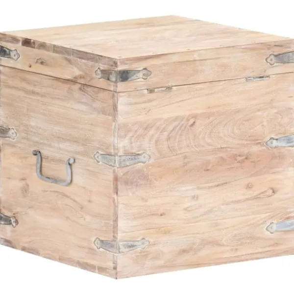 vidaXL Kistor & Koffertar>Kista 40x40x40 cm massivt akaciaträ