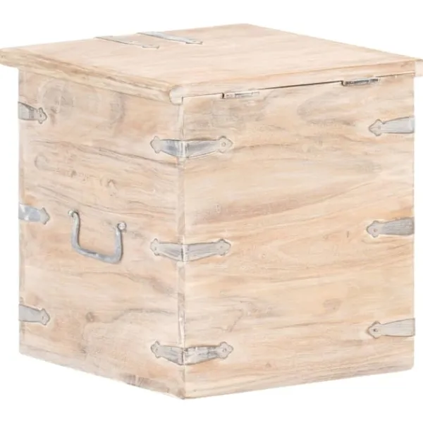 vidaXL Kistor & Koffertar>Kista 40x40x40 cm massivt akaciaträ