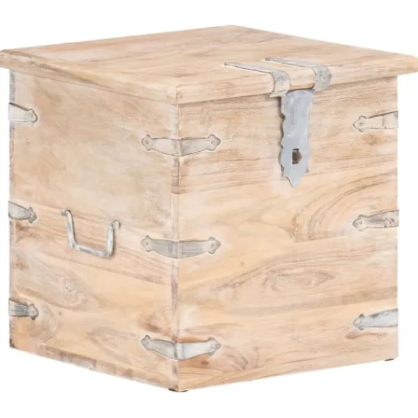 vidaXL Kistor & Koffertar>Kista 40x40x40 cm massivt akaciaträ