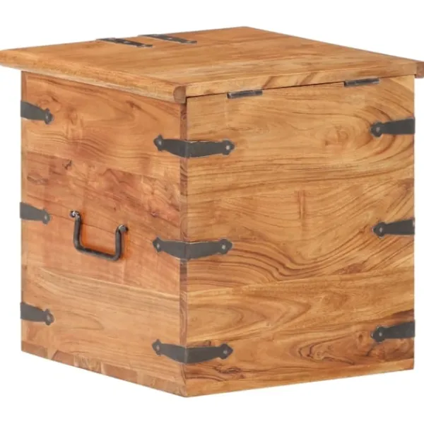 vidaXL Kistor & Koffertar>Kista 40x40x40 cm massivt akaciaträ
