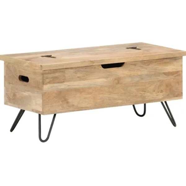 vidaXL Kistor & Koffertar>Kista 90x40x45 cm massivt mangoträ
