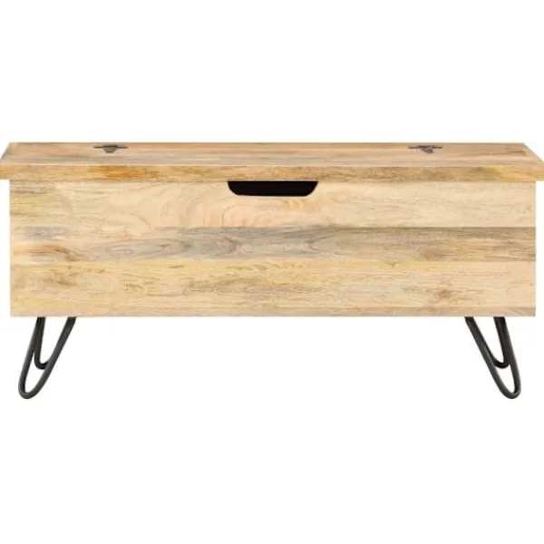 vidaXL Kistor & Koffertar>Kista 90x40x45 cm massivt mangoträ