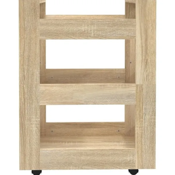 vidaXL Köksö>Köksvagn sonoma-ek 60x45x80 cm konstruerat trä