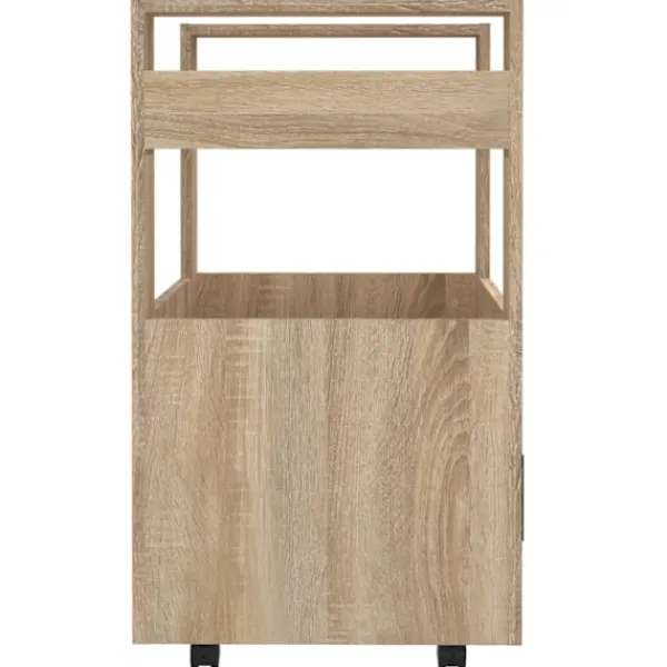 vidaXL Köksö>Köksvagn sonoma-ek 60x45x80 cm konstruerat trä