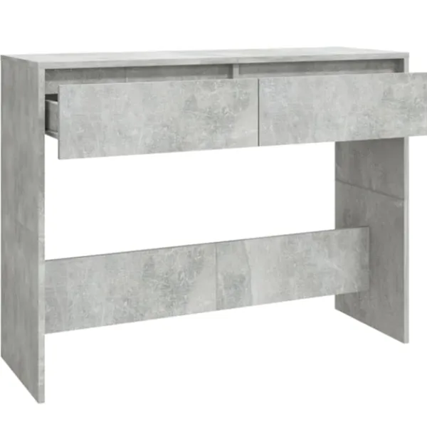 vidaXL Småbord>Konsolbord betong 100x35x76,5 cm konstruerat trä