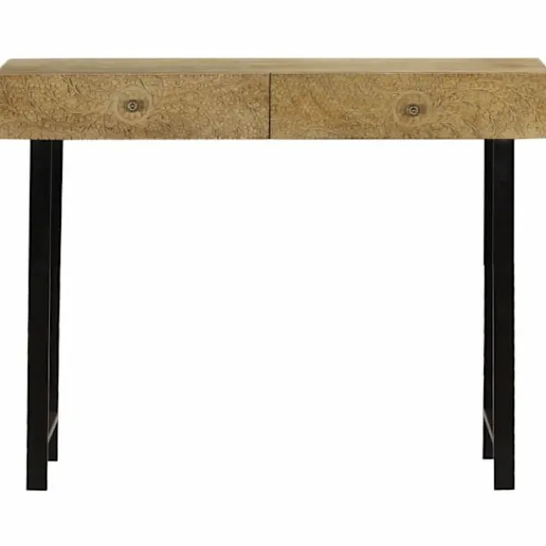 vidaXL Sideboards>Konsolbord massivt mangoträ 102x30x79 cm