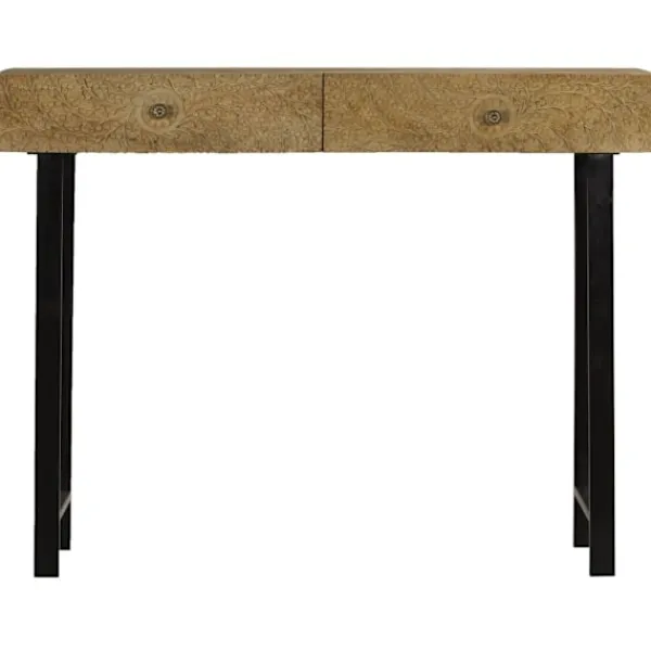 vidaXL Sideboards>Konsolbord massivt mangoträ 102x30x79 cm