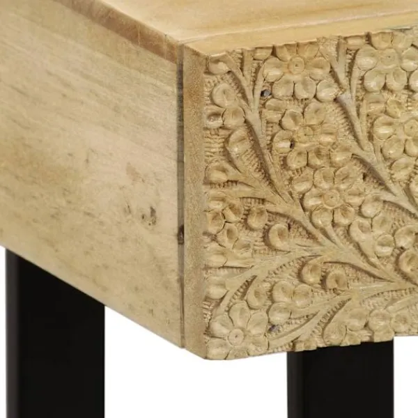 vidaXL Sideboards>Konsolbord massivt mangoträ 102x30x79 cm
