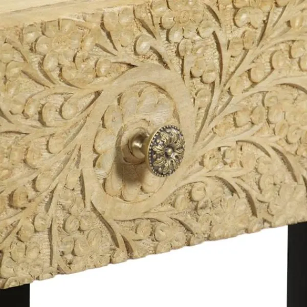 vidaXL Sideboards>Konsolbord massivt mangoträ 102x30x79 cm