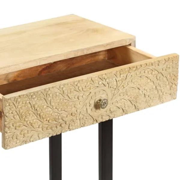 vidaXL Sideboards>Konsolbord massivt mangoträ 102x30x79 cm