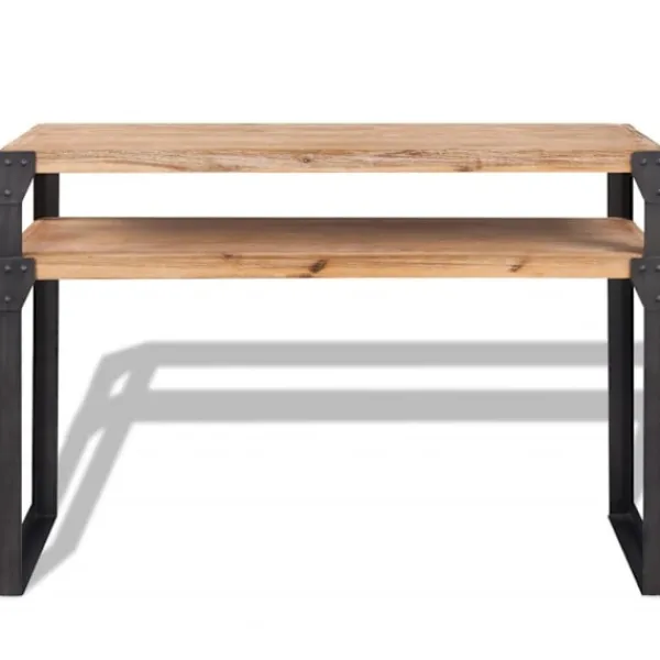 vidaXL Sideboards>Konsolbord massivt akaciaträ 120x40x85 cm