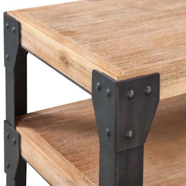vidaXL Sideboards>Konsolbord massivt akaciaträ 120x40x85 cm