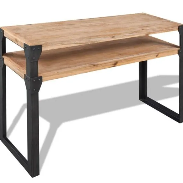 vidaXL Sideboards>Konsolbord massivt akaciaträ 120x40x85 cm