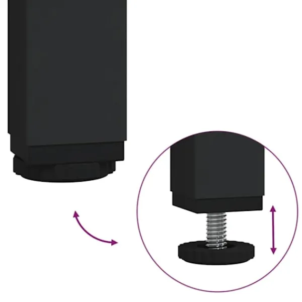 vidaXL Småbord>Konsolbord sonoma-ek 160x30x75 cm konstruerat trä och järn