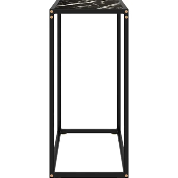 vidaXL Småbord>Konsolbord 60x35x75 cm härdat glas