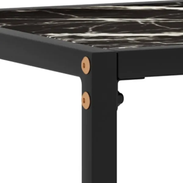 vidaXL Småbord>Konsolbord 60x35x75 cm härdat glas