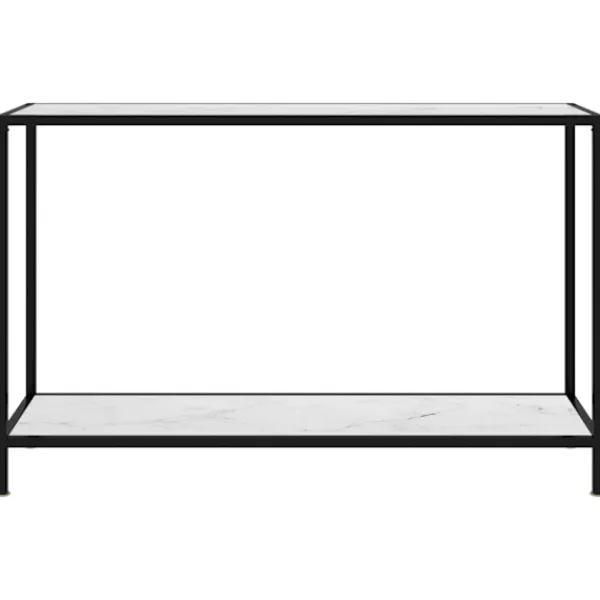 vidaXL Småbord>Konsolbord 120x35x75 cm härdat glas