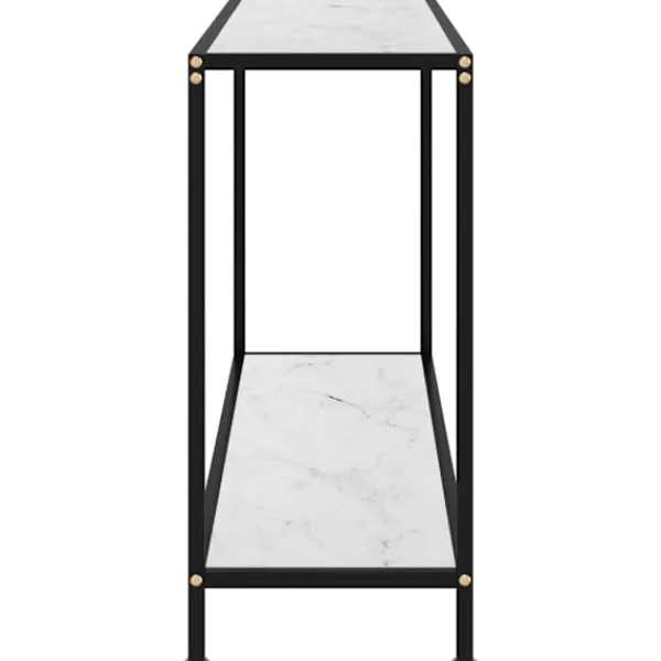 vidaXL Småbord>Konsolbord 120x35x75 cm härdat glas