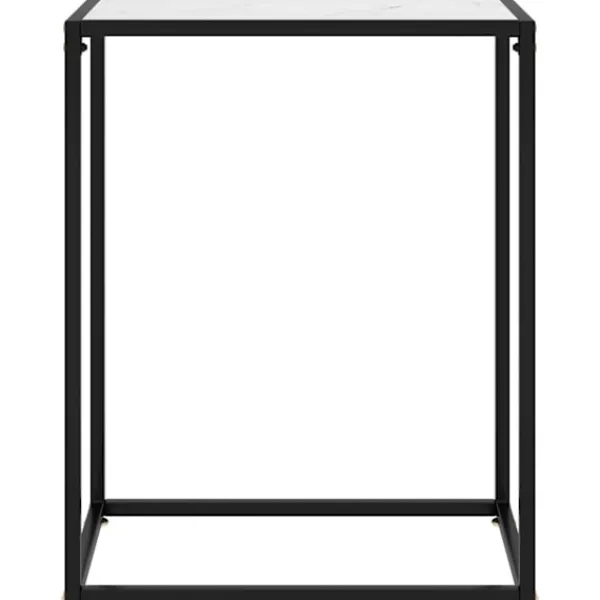 vidaXL Småbord>Konsolbord 60x35x75 cm härdat glas
