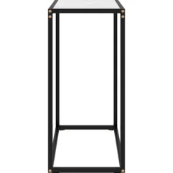 vidaXL Småbord>Konsolbord 60x35x75 cm härdat glas