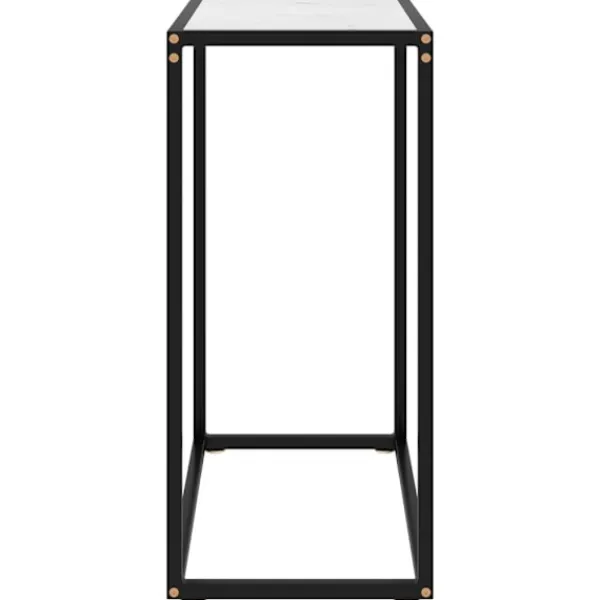 vidaXL Småbord>Konsolbord 60x35x75 cm härdat glas